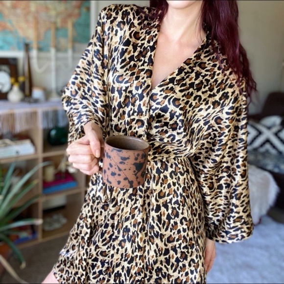Nordstrom Other - Vintage Nordstrom Lingerie Leopard Robe